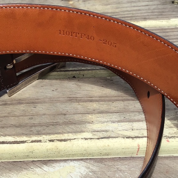 Trafalgar Easton Leather Belt Java Brown L 36/90 - Picture 6 of 8